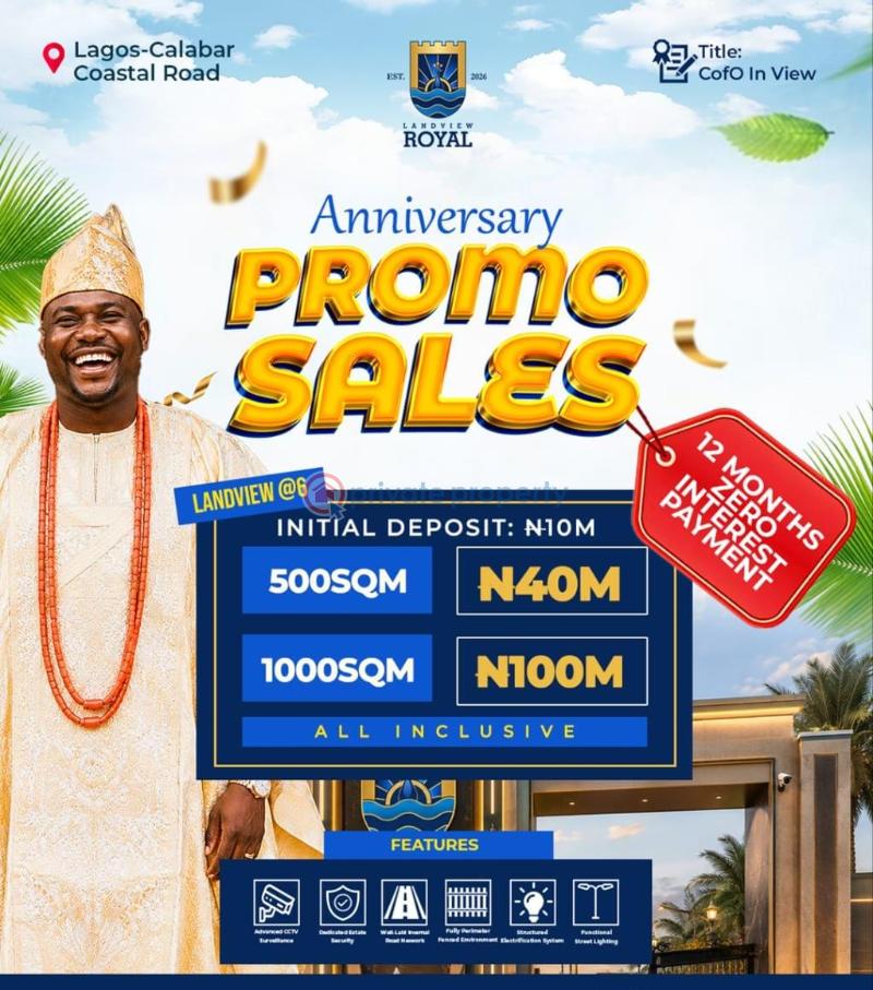 Mixed use Land For Sale Landview Royal Estate Along The Lagos–calabar Coastal Road Ibeju-Lekki Lagos
