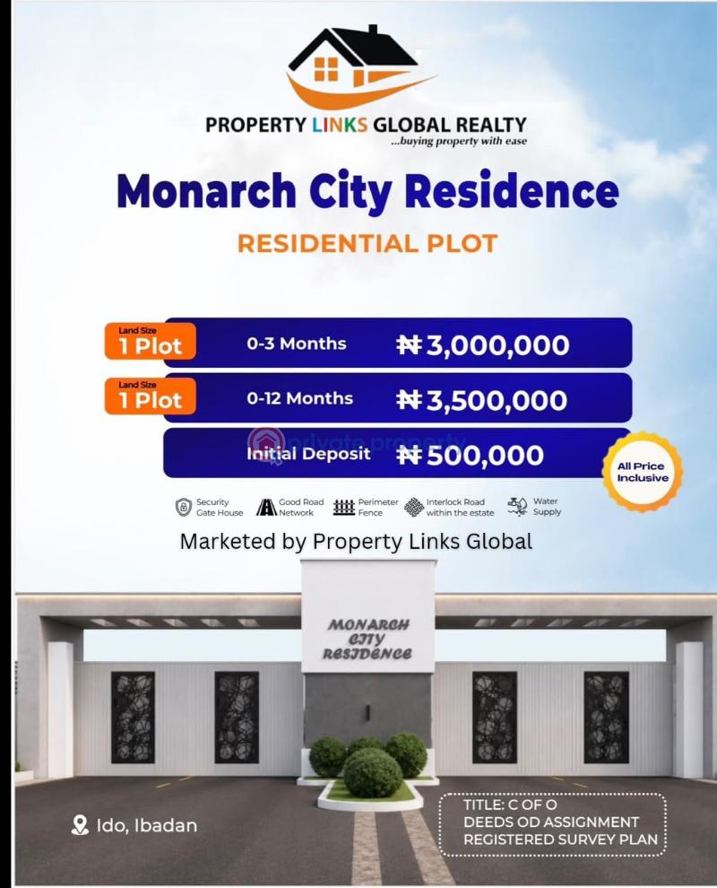 Mixed use Land For Sale Monarch City Residence Located Along Eruwa Road Ologuneru Eleyele Ibadan Oyo - 2