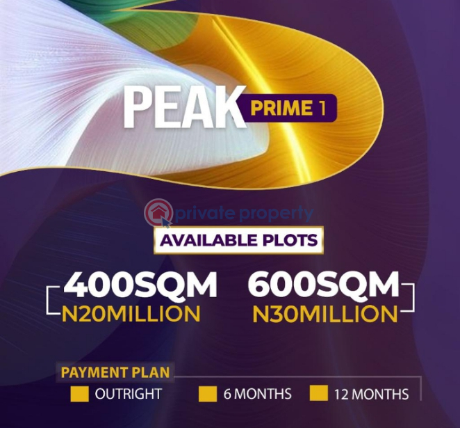 For sale Land Greenland Estate, Adjacent Lagos Business School