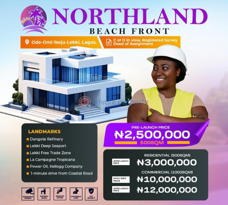 Land with cofo and registered survey for sale - 1 Residential Land For Sale Located At Ode Omi Ibeju Lekki, Close To Dangote Refinery Lekki Expressway Lagos - 1