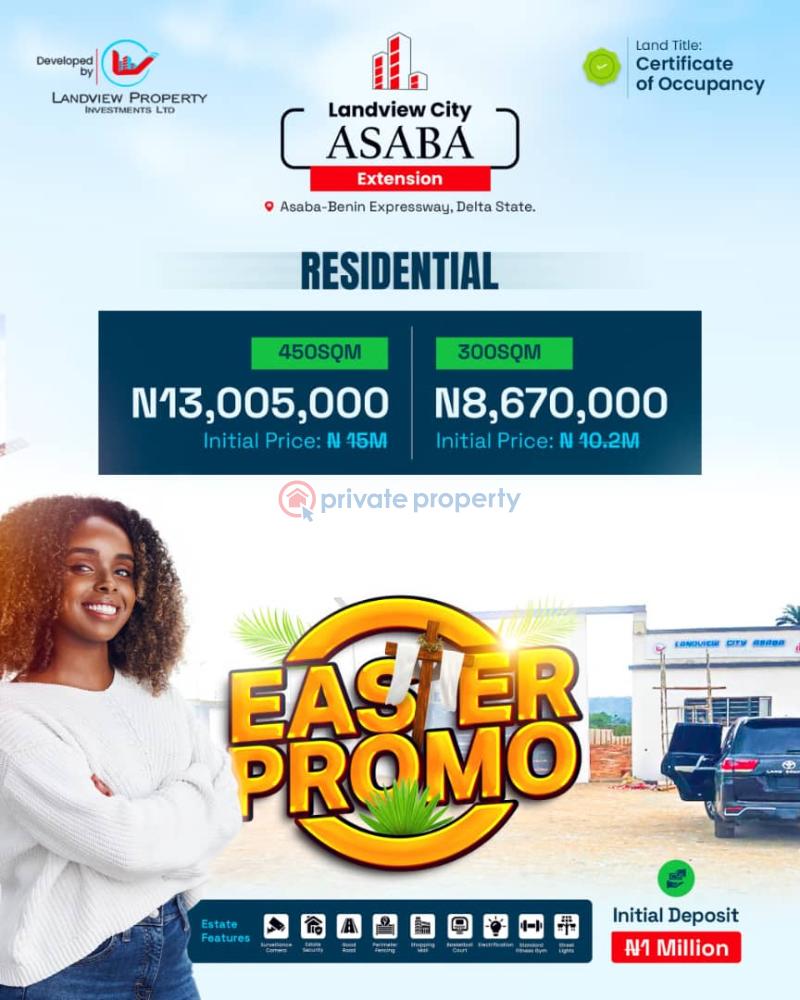 Residential Land For Sale Landview City Extension Asaba Delta - 1