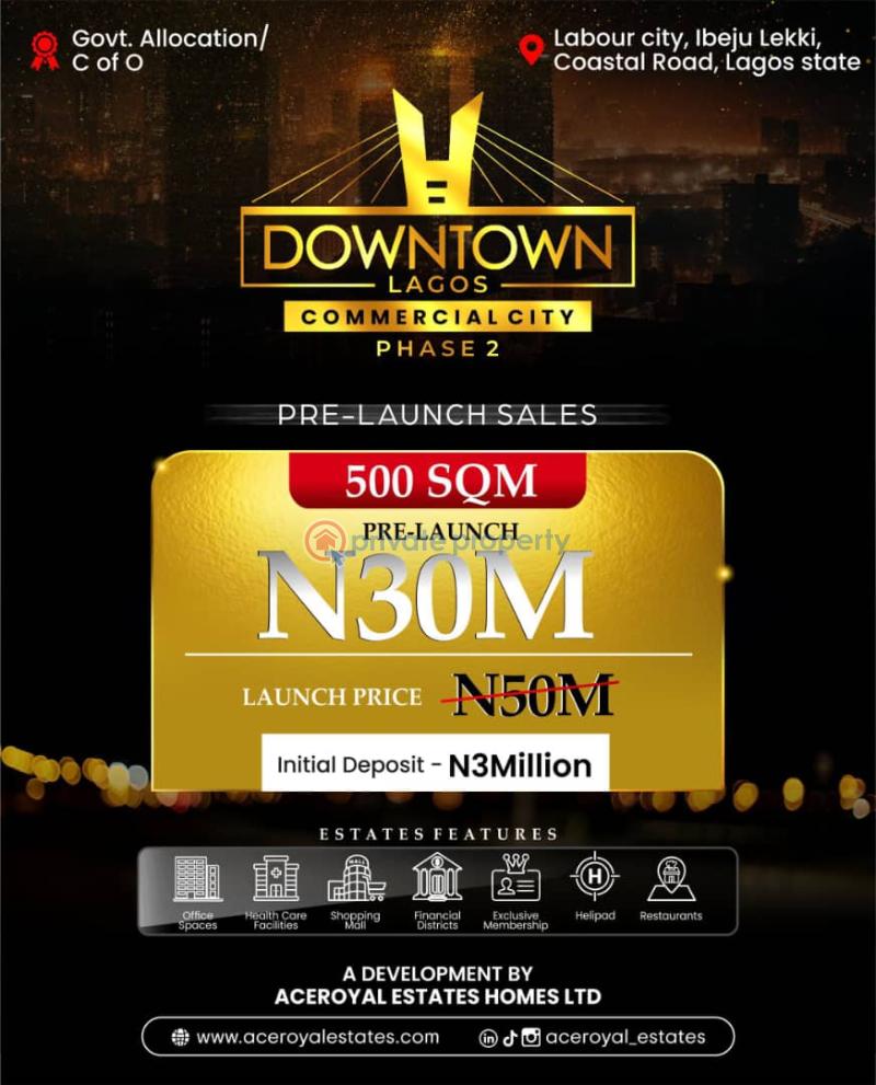 Residential Land For Sale Downtown Lagos Commercial City Estate Eleko Ibeju-Lekki Lagos - 4