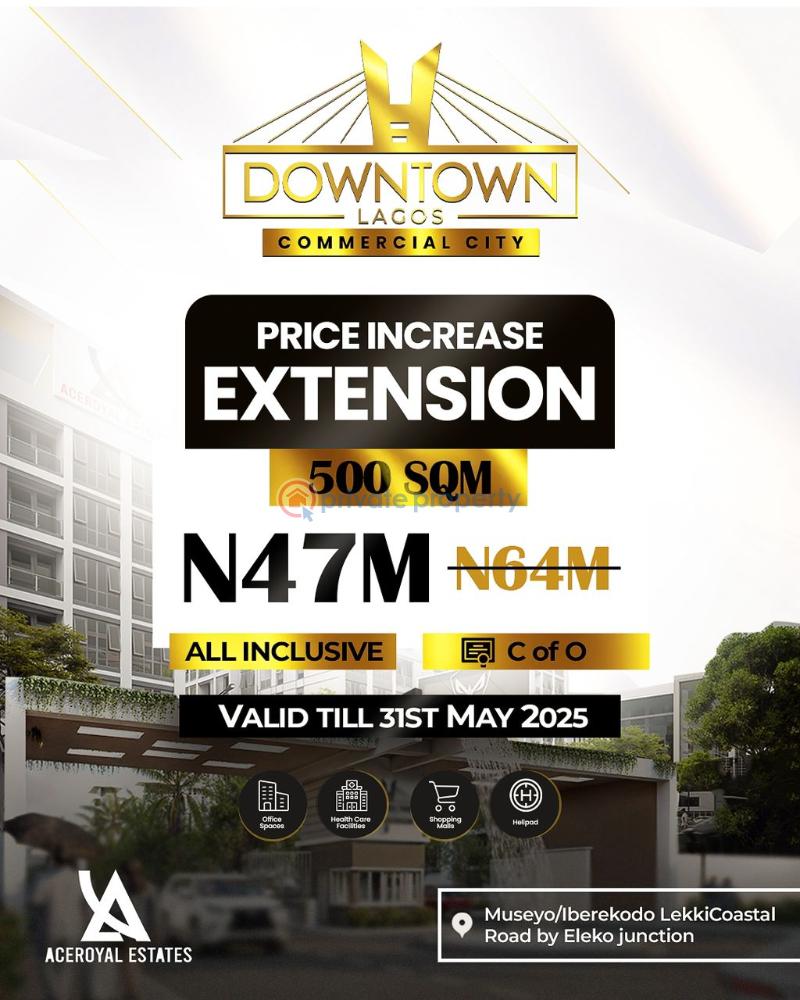 Residential Land For Sale Downtown Lagos Commercial City Estate Eleko Ibeju-Lekki Lagos - 0