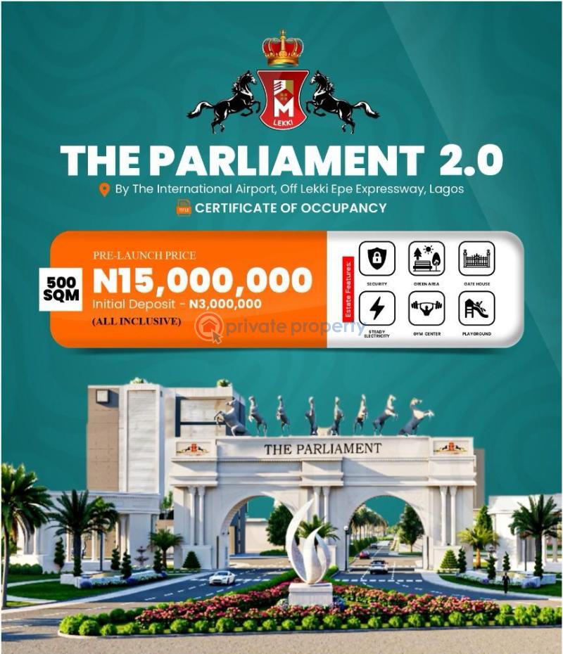 Land with cofo for sale at the parliament 2.0 estate aiyetoro scheme ibeju-lekki lagos - 6 Mixed use Land For Sale The Parliament 2.0 Estate Opposite Lekki International Airport Aiyetoro Scheme Ibeju Lekki Lagos Eleko Ibeju-Lekki Lagos - 6