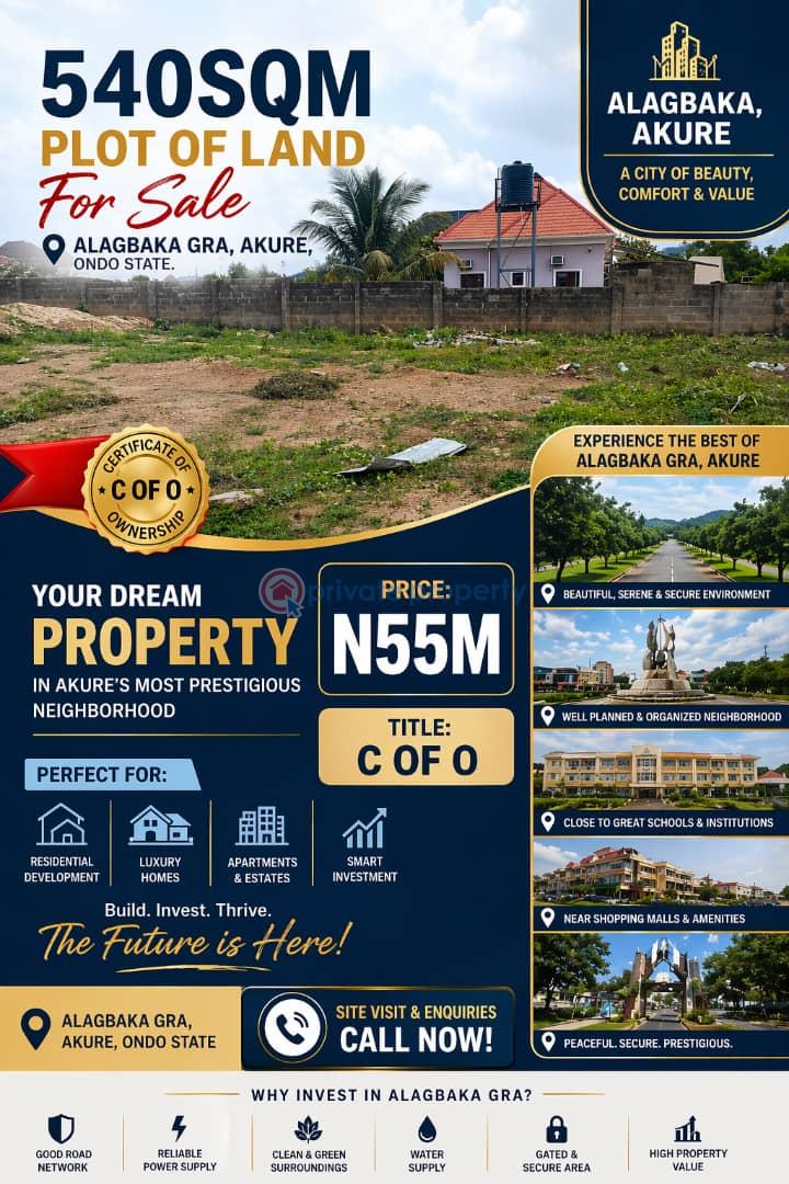 Mixed use Land For Sale Alagbaka Gra Akure Akure Ondo - 0