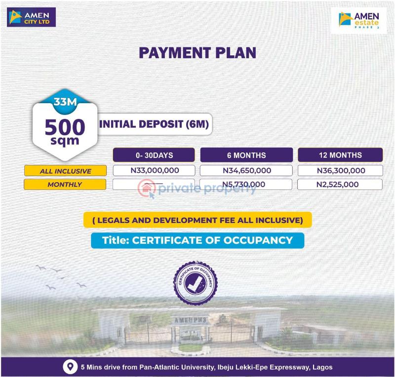 Residential Land For Sale Amen Estate Phase 3 Aiyetoro Scheme By Lekki Int'l Airport Lekki Epe Expressway Ibeju Lekki Lagos Eleko Ibeju-Lekki Lagos - 6