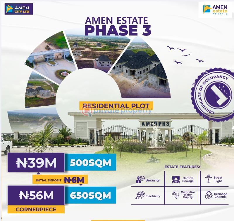 Residential Land For Sale Amen Estate Phase 3 A Residential Estate Adjacent Lekki Int'l Airport Ibeju Lekki Lagos Eleko Ibeju-Lekki Lagos - 6