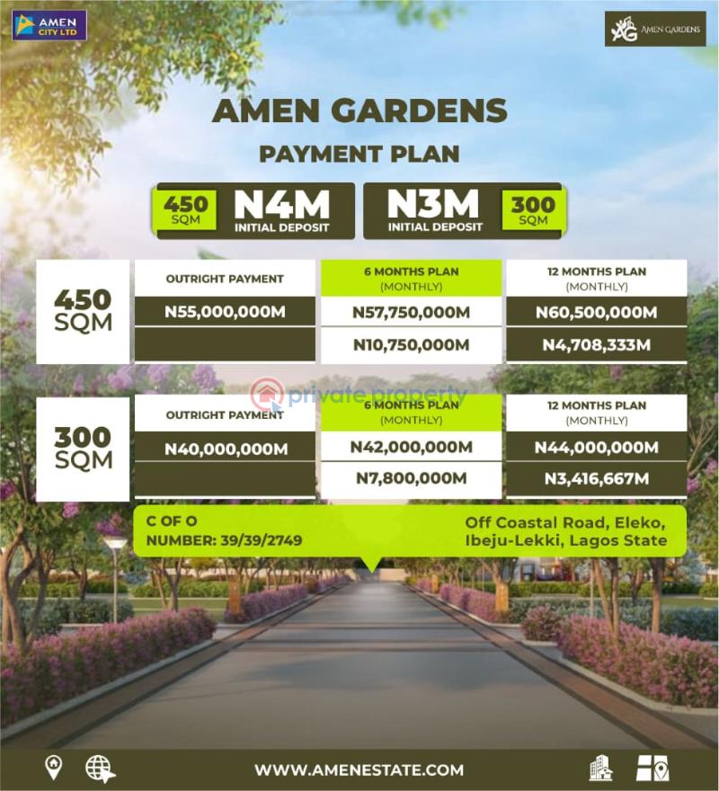 Residential Land For Sale Amen Gardens Along Eleko Beach Road Ibeju Lekki Lagos Eleko Ibeju-Lekki Lagos - 13