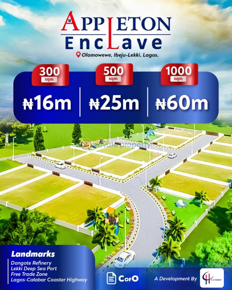 Mixed use Land For Sale Appleton Enclave Estate Olomowewe 5mins From Lekki Deep Seaport Ibeju Lekki Lagos Okunraiye Ibeju-Lekki Lagos - 0