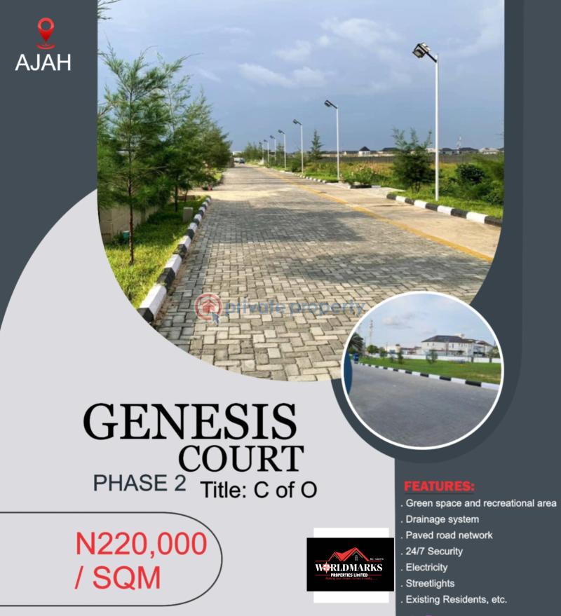 Residential Land For Sale Genesis Courts Phase 2 Beaide Cooperative Estate Ajah Lagos Badore Ajah Lagos - 0