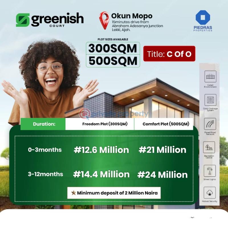 Residential Land For Sale Greenish Court Estate Okun Mopol By Abraham Adesanya Estate Off Ogombo Road Ajah Lagos Abraham Adesanya Ajah Lagos - 0