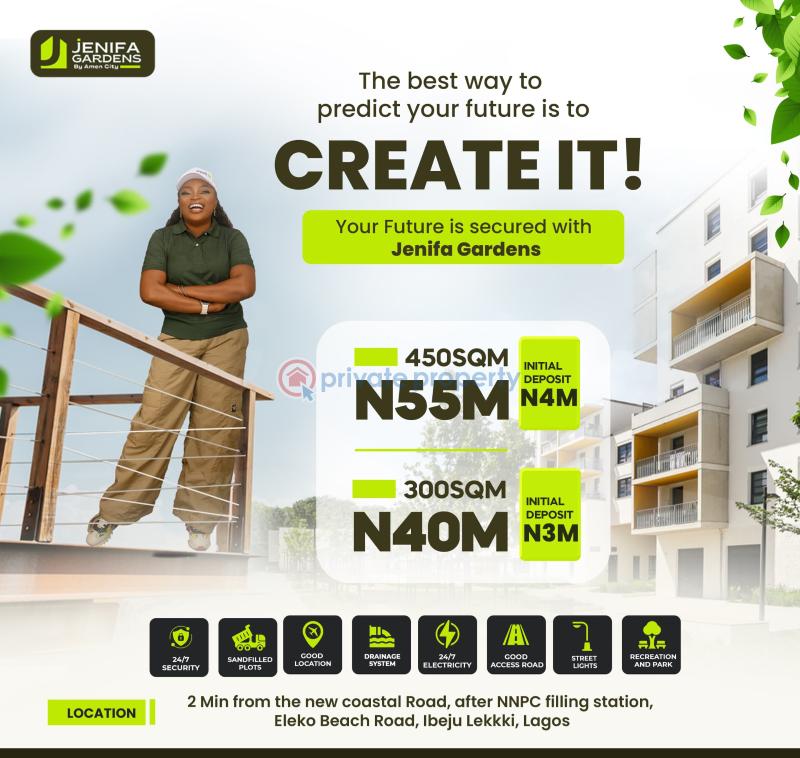 Residential Land For Sale Jenifa Gardens Estate Eleko Beach Road Ibeju Lekki Lagos Eleko Ibeju-Lekki Lagos - 0