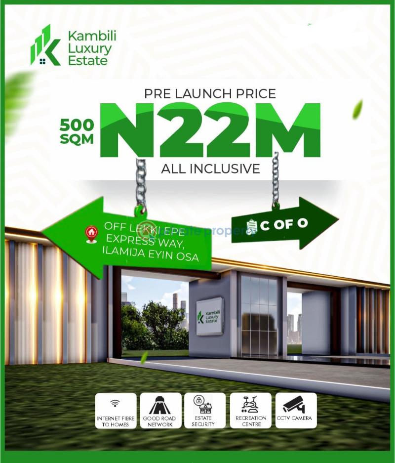 Residential Land For Sale Kambili Luxury Estate Elerangbe Ilamija Eyin Osa Ibeju Lekki Lagos Eleran Igbe Ibeju-Lekki Lagos - 1