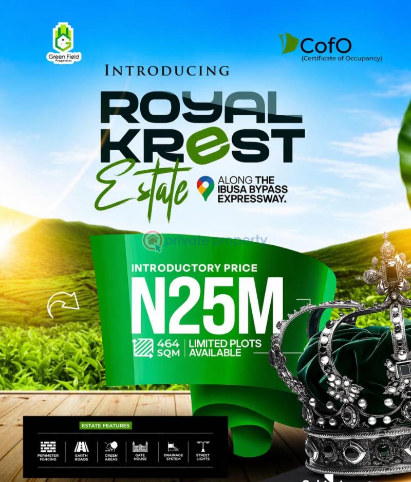 Residential Land For Sale Royal Crest Estate Along Asaba Warri Expressway Asaba Delta - 0