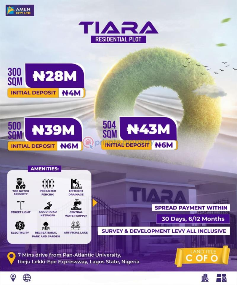 Residential Land For Sale Tiara Estate By Amen Estate Opposite The New Lekki International Airport Ibeju Lekki Lagos Eleko Ibeju-Lekki Lagos - 1
