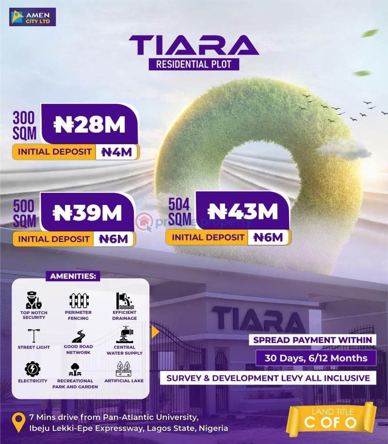 Residential Land For Sale Tiara Estate By Amen Estate Opposite The New Lekki International Airport Ibeju Lekki Lagos Eleko Ibeju-Lekki Lagos - 7