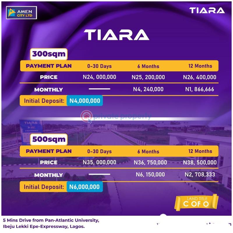 Residential Land For Sale Tiara Estate By Amen Estate Opp Lekki Int'l Airport Yeguda Zone Along Lekki Epe Expressway Ibeju Lekki Lagos Eleko Ibeju-Lekki Lagos - 3