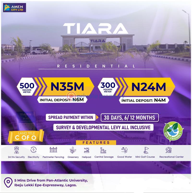 Residential Land For Sale Tiara Estate By Amen Estate Opposite Int'l Airport Yeguda Zone Along Lekki Epe Expressway Ibeju Lekki Lagos Eleko Ibeju-Lekki Lagos - 2