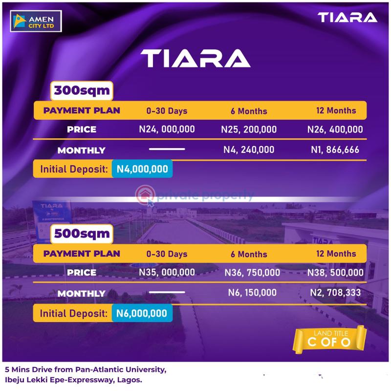 Residential Land For Sale Tiara Estate By Amen Estate Opposite Int'l Airport Yeguda Zone Along Lekki Epe Expressway Ibeju Lekki Lagos Eleko Ibeju-Lekki Lagos - 3