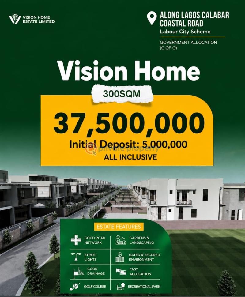 Mixed use Land For Sale Vision Home Estate Along Lekki Calabar Coastal Road Orimedu Ibeju Lekki Lagos Eleko Ibeju-Lekki Lagos - 6