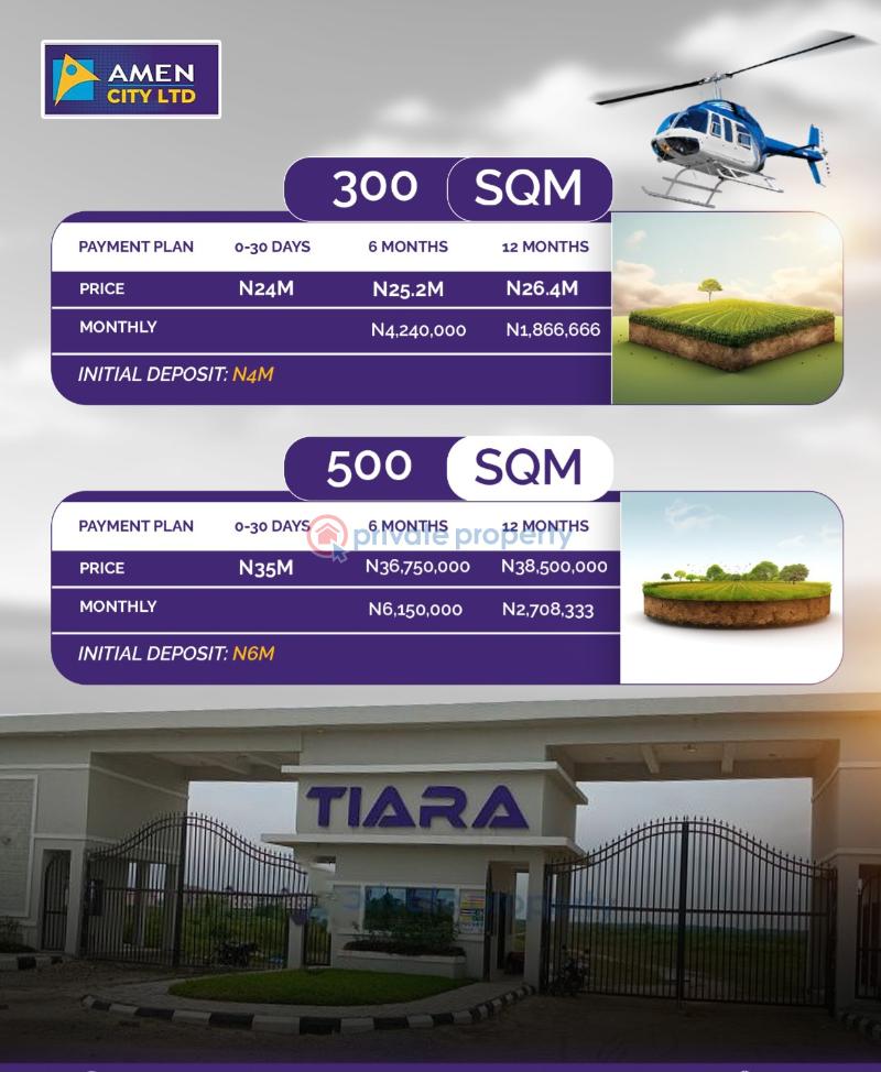 Residential Land For Sale Tiara Estate By Amen Estate Opposite The Approbed Lekki International Airport Along Lekki Epe Expressway Eleko Ibeju-Lekki Lagos - 4