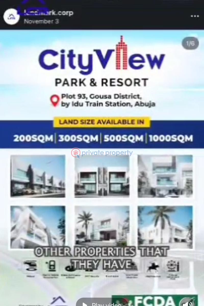 Mixed use Land For Sale Cityview Park & Resorts Gousa District Idu Abuja Phase 4  - 0