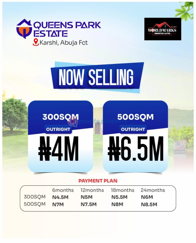 Residential Land For Sale Queen's Park Estate Karshi Abuja Nyanya Abuja Phase 4  - 1