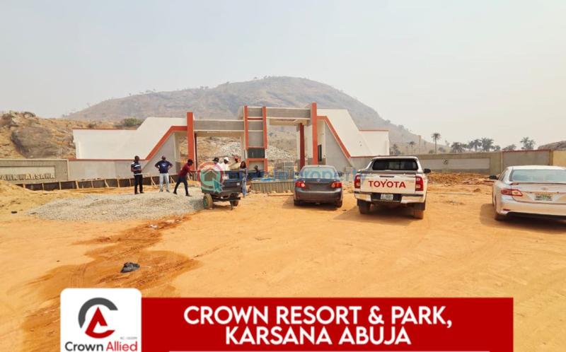 Residential Land For Sale Crown Smart City Phase3, Deposit 50% To Buy Now. Karsana Abuja Phase 3  - 10
