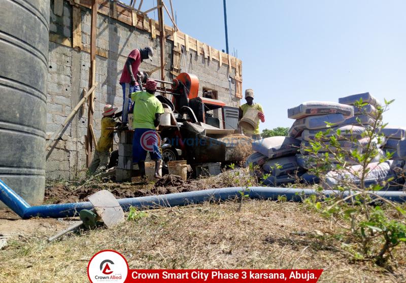 Residential Land For Sale Crown Smart City Phase3, Deposit 50% To Buy Now. Karsana Abuja Phase 3  - 1
