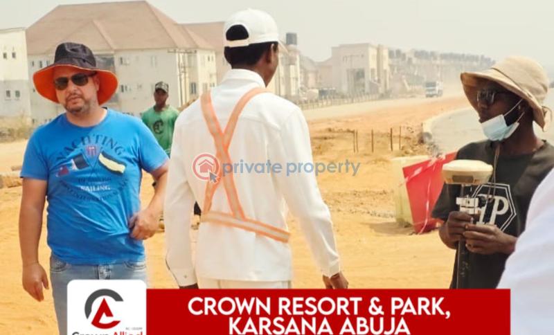 Residential Land For Sale Crown Smart City Phase3, Deposit 50% To Buy Now. Karsana Abuja Phase 3  - 0