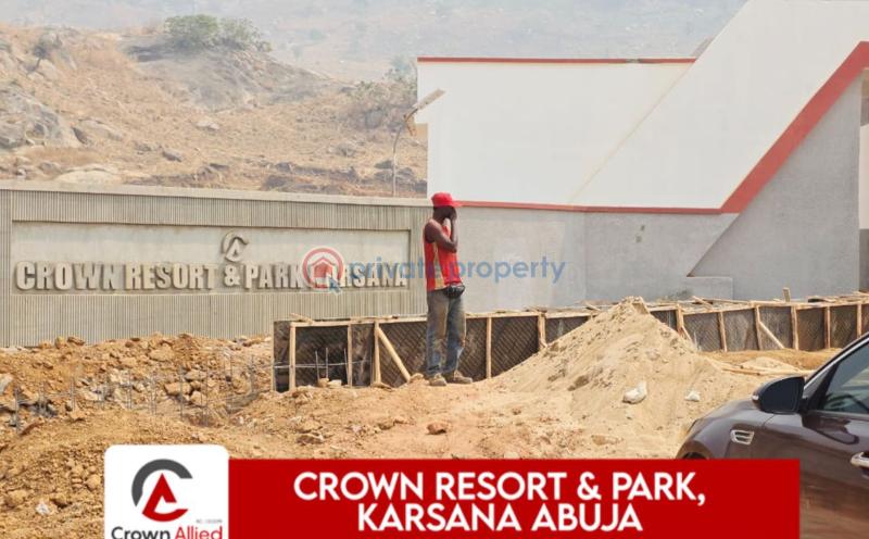 Residential Land For Sale Crown Smart City Phase3, Deposit 50% To Buy Now. Karsana Abuja Phase 3  - 11