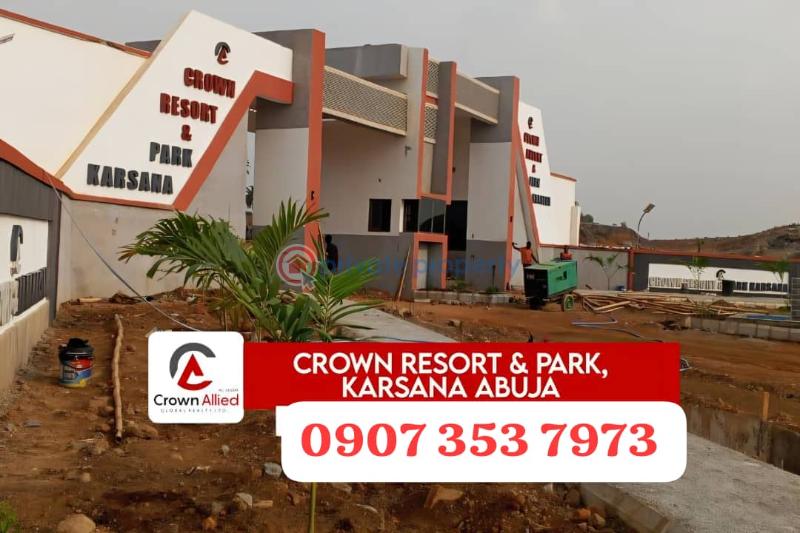Residential Land For Sale Crown Smart City Phase3, Deposit 50% To Buy Now. Karsana Abuja Phase 3  - 28