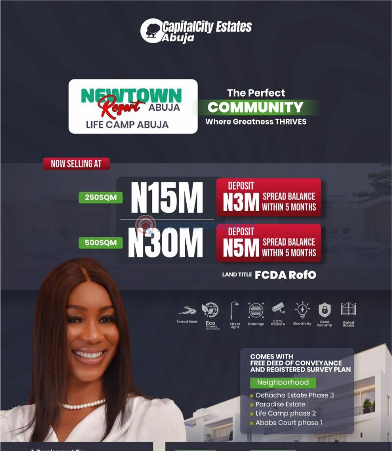 Residential Land For Sale Newtown Resort Estate Life Camp Abuja Life Camp Abuja Phase 3  - 1