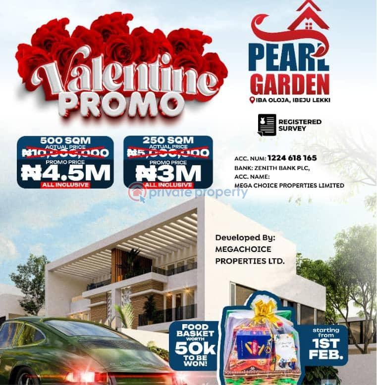 Residential Land For Sale Pearl Garden Estate Located At Iba Oloja, Behind Lekki Freetrade Ibeju-Lekki Lagos