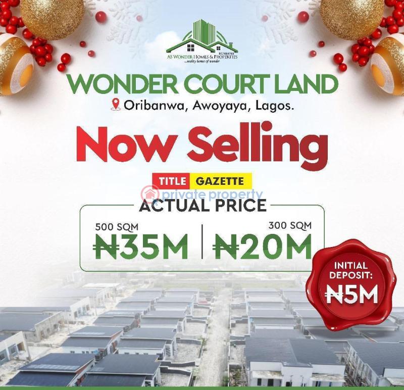 Residential Land For Sale Wonder Court Land Estate Oribanwa Awoyaya Lekki Lagos Awoyaya Ajah Lagos - 1