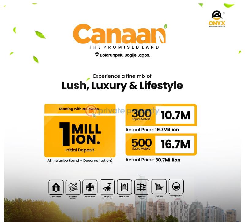 For sale Mixed use Land Canaan Estate Located At Bolorunpelu Bogije