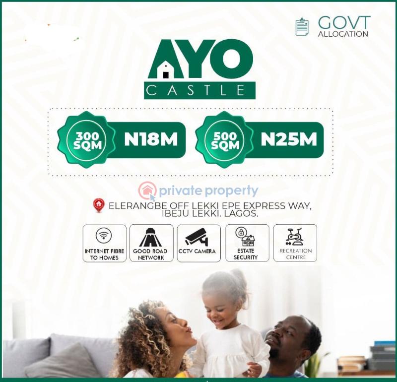 Residential Land For Sale Ayo Castle Estate Elerangbe Off Lekki Epe Expressway Ibeju Lekki Lagos Eleran Igbe Ibeju-Lekki Lagos - 0