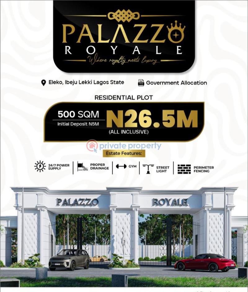 Mixed use Land For Sale Palazzo Royale Estate Behind Pan Atlantic University Eleko Ibeju Lekki Lagos Eleko Ibeju-Lekki Lagos - 9