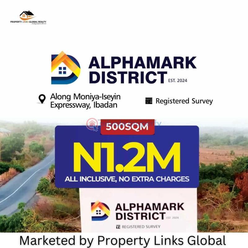 Land with government allocation Mixed use Land For Sale Laagbe,along Moniya Iseyin Expressway. Alphamark District Ibadan Oyo