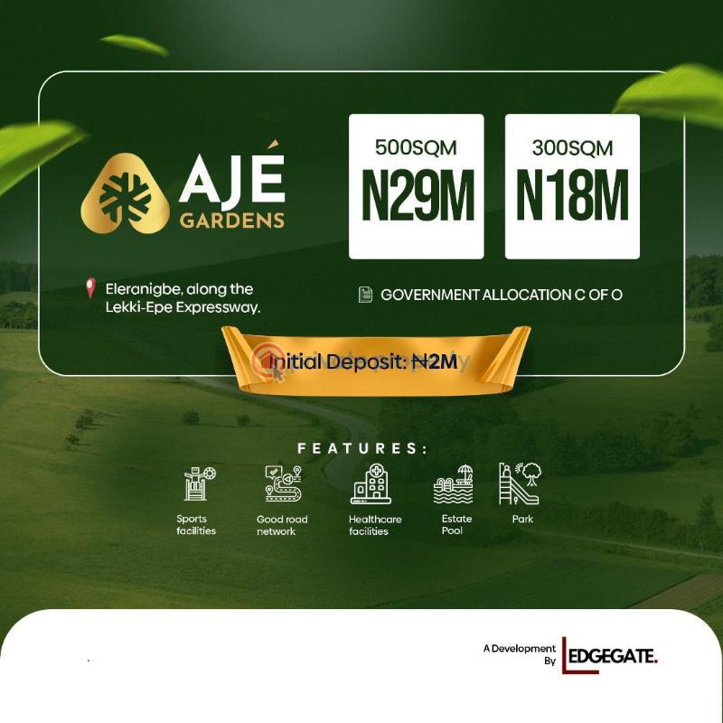 Residential Land For Sale Ajé Gardens Elerangbe Ibeju Lekki Lagos Eleran Igbe Ibeju-Lekki Lagos - 3