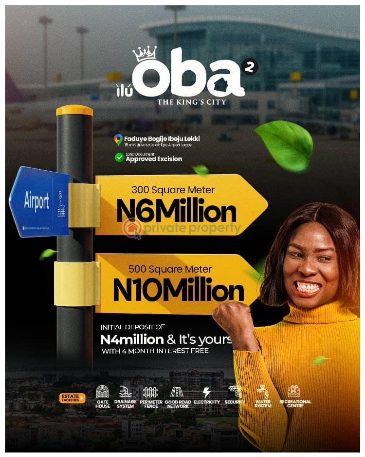 Residential Land For Sale Ilu Oba Phase 2 Located At Fadunye Village Bogije Sangotedo Lagos