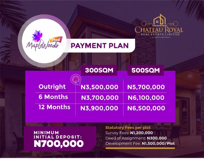 Residential Land For Sale Maplewoods Pearl Estate Ilagbo Ibeju Lekki Lagos Eleko Ibeju-Lekki Lagos - 3