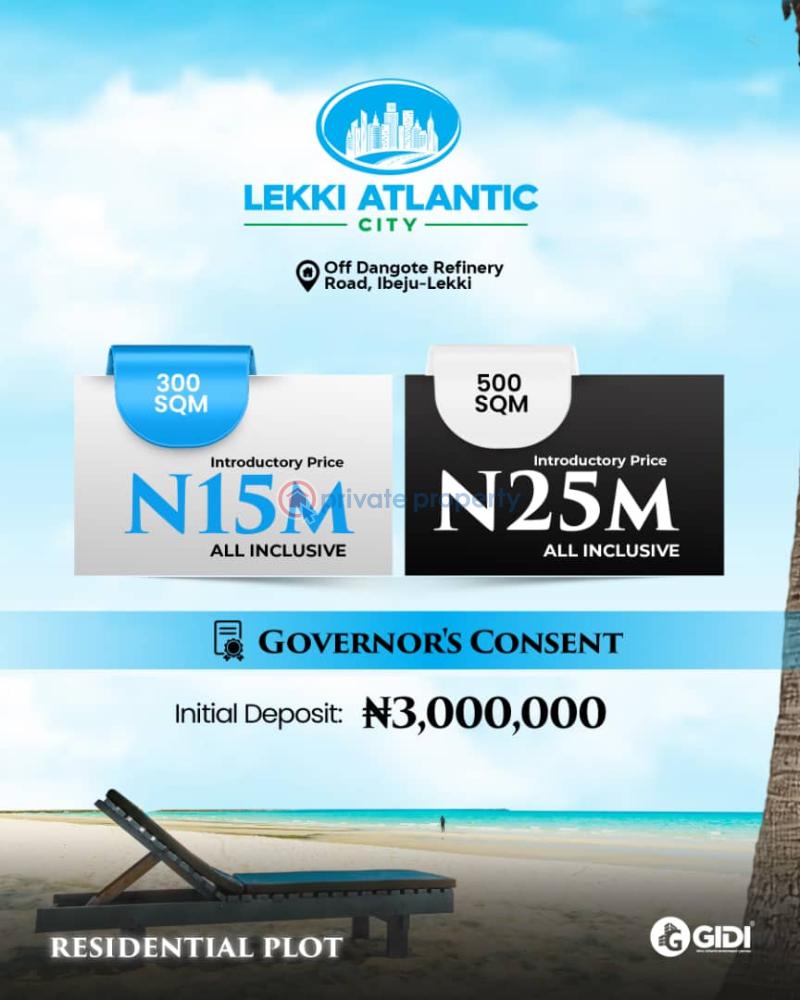 Land with governor’s consent for sale in lekki atlantic city ibeju-lekki lagos - 1 Mixed use Land For Sale Lekki Atlantic City Estate Off Dangote Refinery Road Okunraiye Ibeju-Lekki Lagos - 1