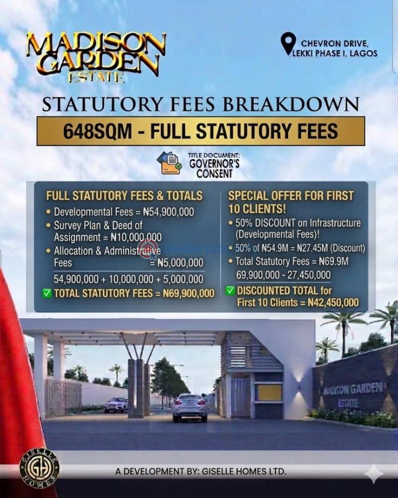 Residential Land For Sale Madison Garden Estate Chevron Lekki Lagos Chevron Drive Lekki Lagos - 7