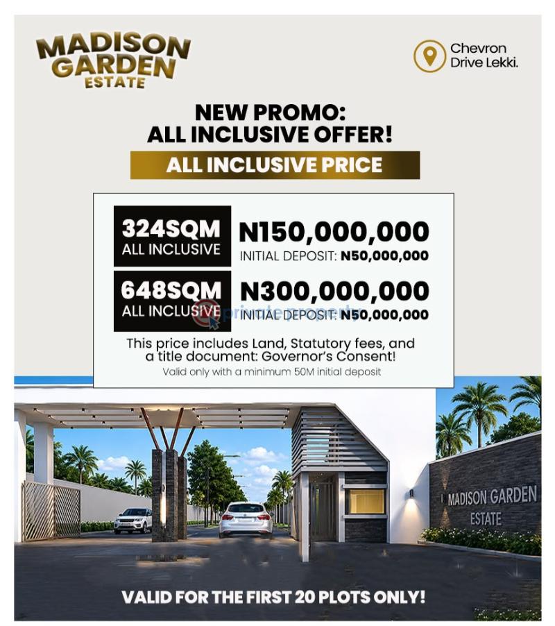 Residential Land For Sale Madison Garden Estate Chevron Drive Lekki Lagos Chevron Drive Lekki Lagos - 1