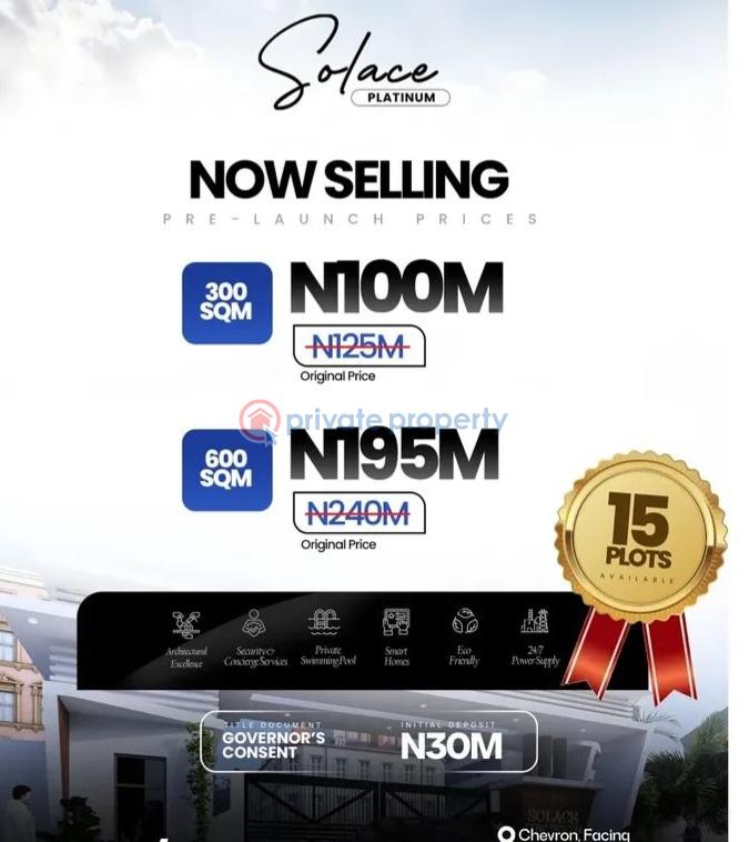 Commercial Land For Sale Solace Platinum (commercial) Chevron Drive Lekki Lagos Chevron Drive Lekki Lagos - 1
