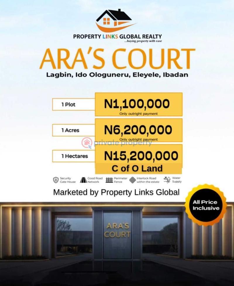 Residential Land For Sale Ara's Court Estate Located At Lagbin, Ologuneru Eleyele Ibadan Oyo - 2