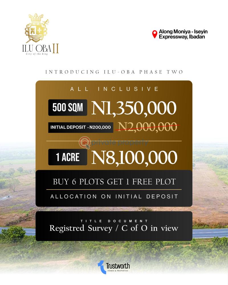 Residential Land For Sale Ilu Oba Estate Phase Two Moniya Ibadan Oyo