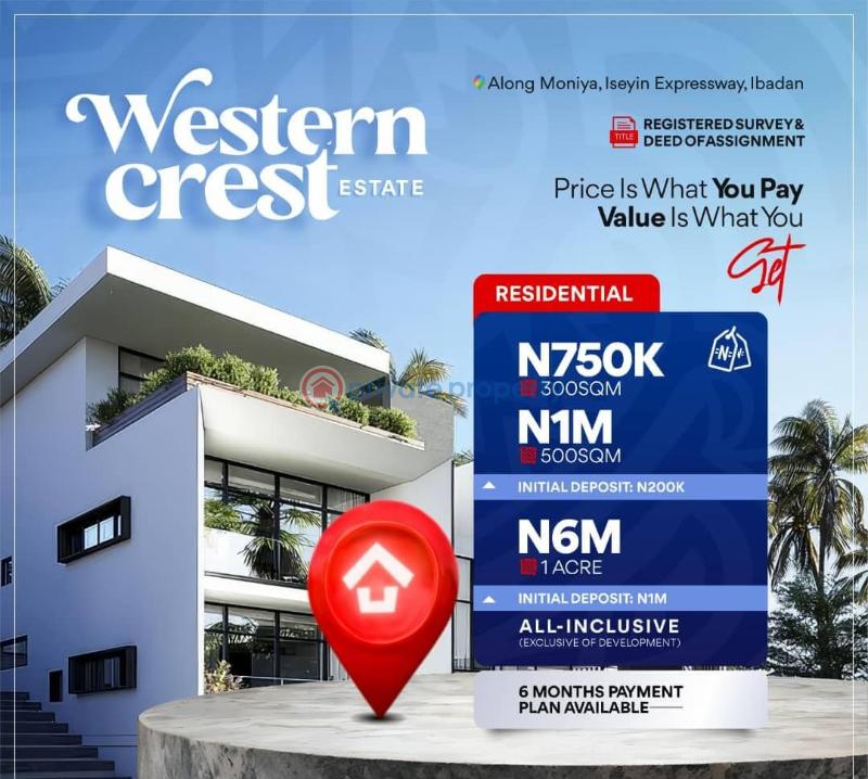 Residential Land For Sale Western Crest Estate Facing Moniya Iseyin Expressway Ibadan Oyo - 4