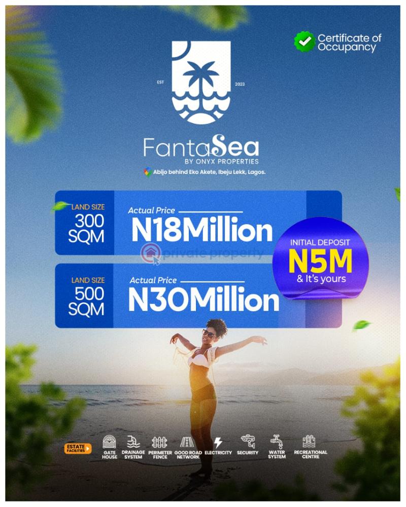 Residential Land For Sale Fantasea Estate With 200% Roi Located At Abijo Ibeju-Lekki Lagos